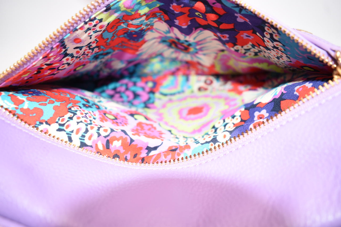 Vera Bradley Quilted Leather Molly Crossbody Bag in Lavendar