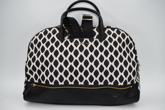 Vera Bradley Leather Trimmed Weekender Bag in "Ikat Spots" Pattern