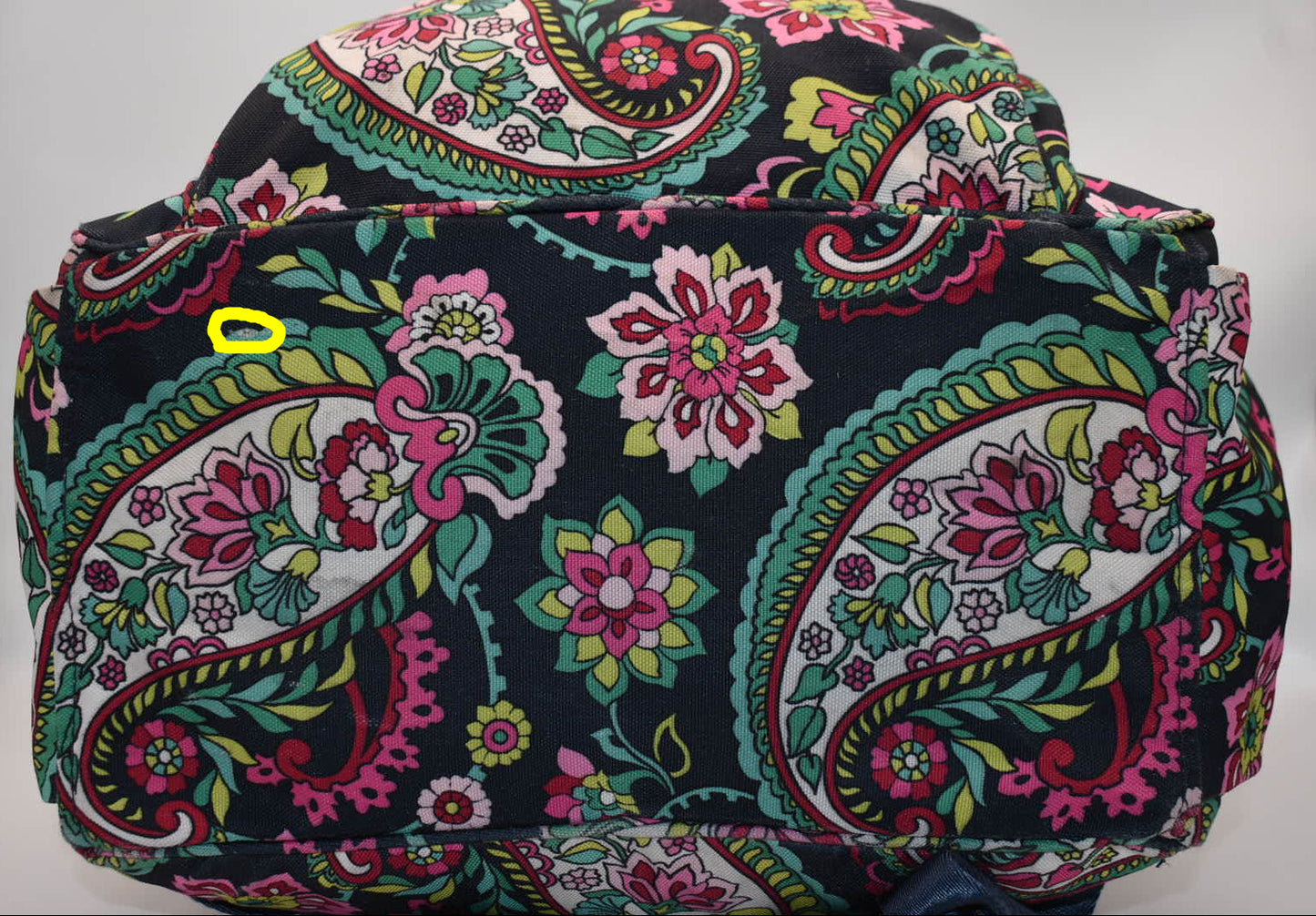 Vera Bradley Lighten Up Campus Backpack in "Petal Paisley" Pattern