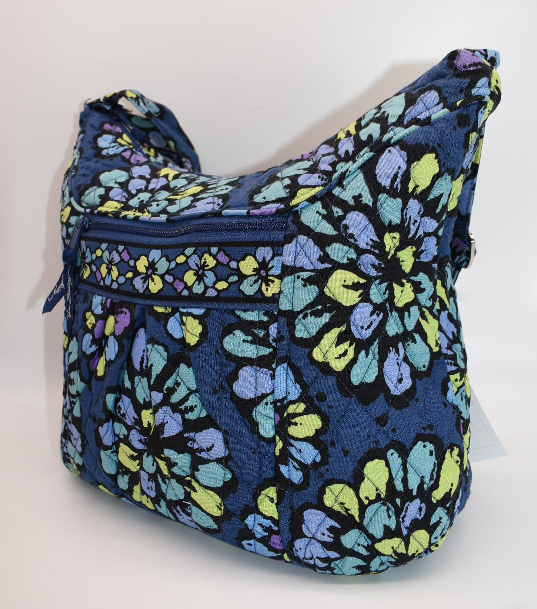 Vera Bradley Convertible Hobo Shoulder Bag in "Indigo Pop" Pattern