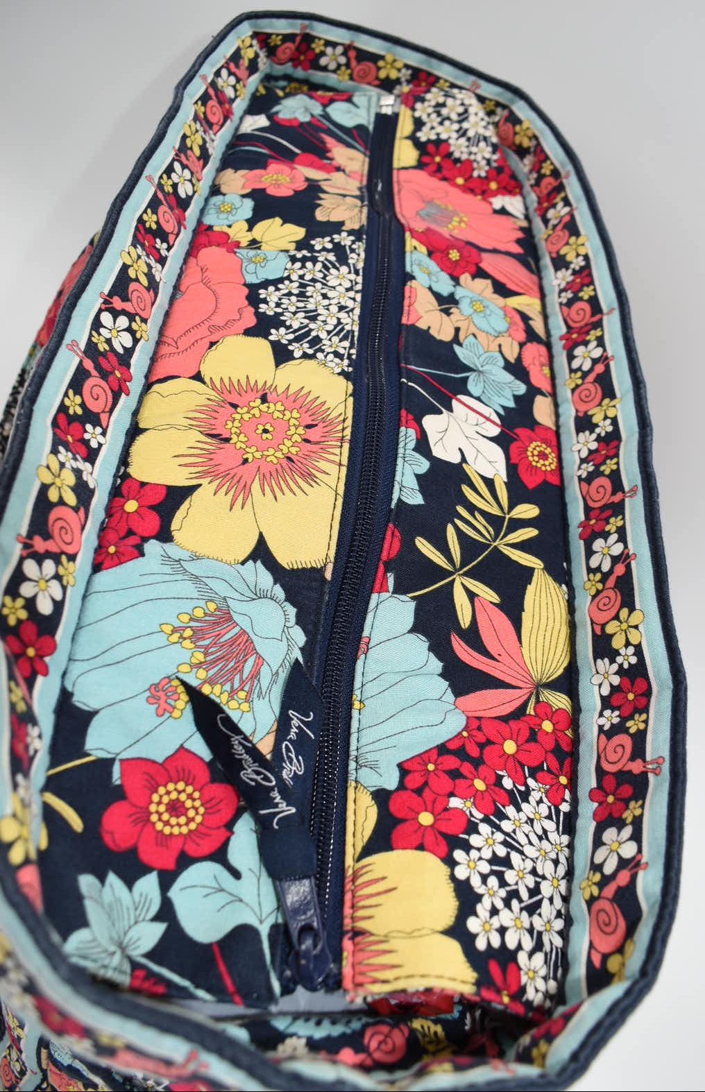 Vera Bradley Get Carried Away Tote Bag in "Happy Snails" Pattern