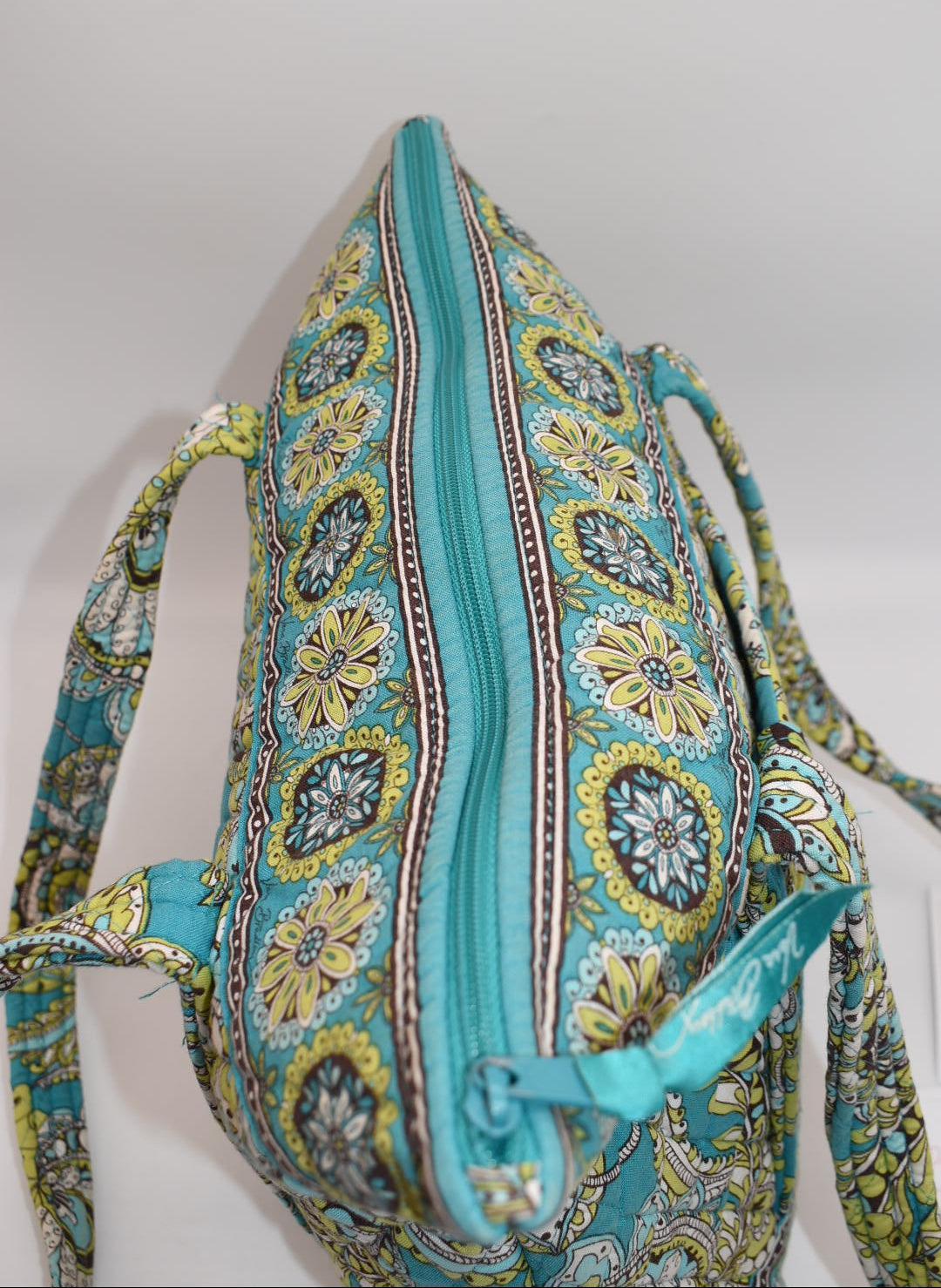 Vera Bradley Villager Tote Bag in "Peacock" Pattern