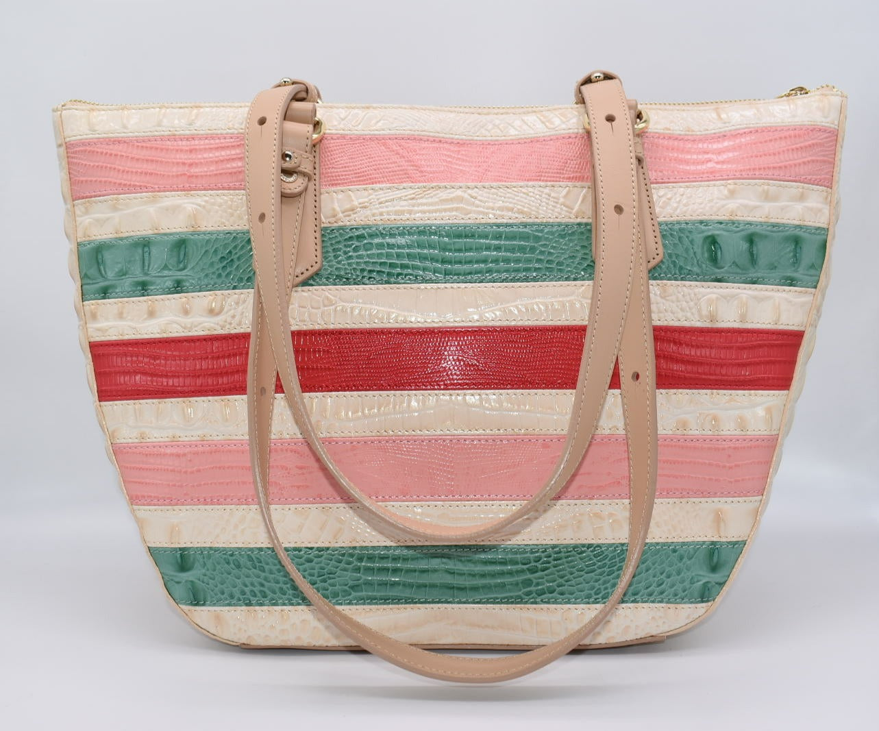 Brahmin Willa Carryall Tote Bag in Sunglow Cayo Coco