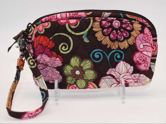 Vera Bradley Zip Top Wristlet in "Mod Floral-Pink" Pattern
