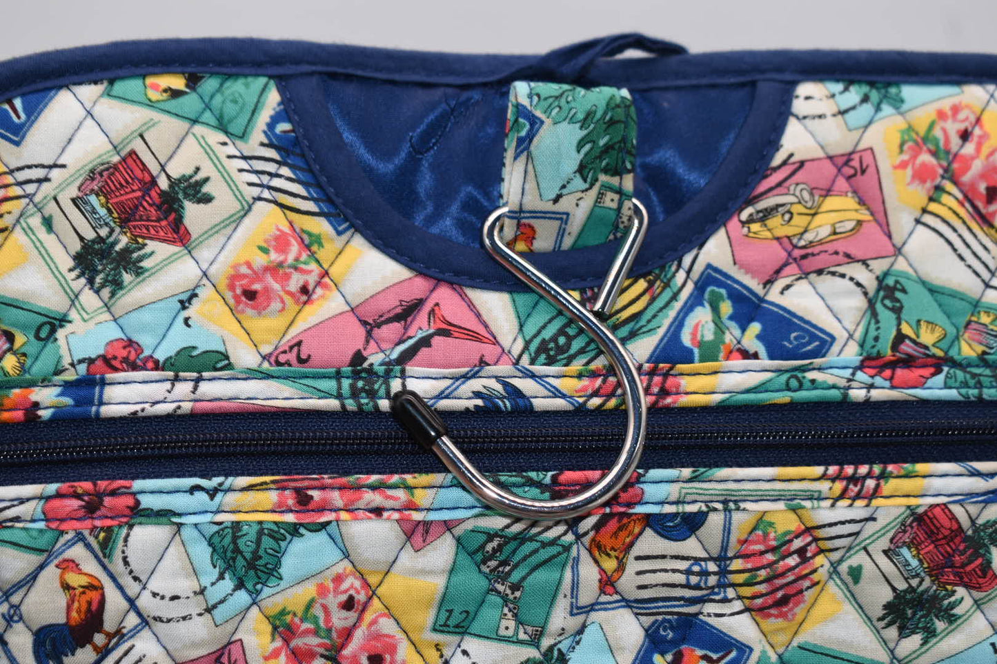 Vera Bradley Hanging Travel Organizer in "Cuban Stamps" Pattern