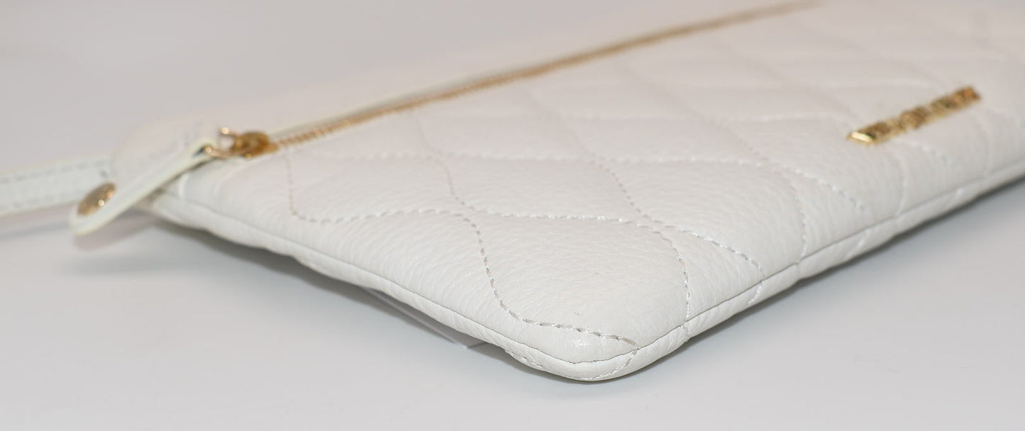 Vera Bradley Quilted Mia Leather Wristlet in White