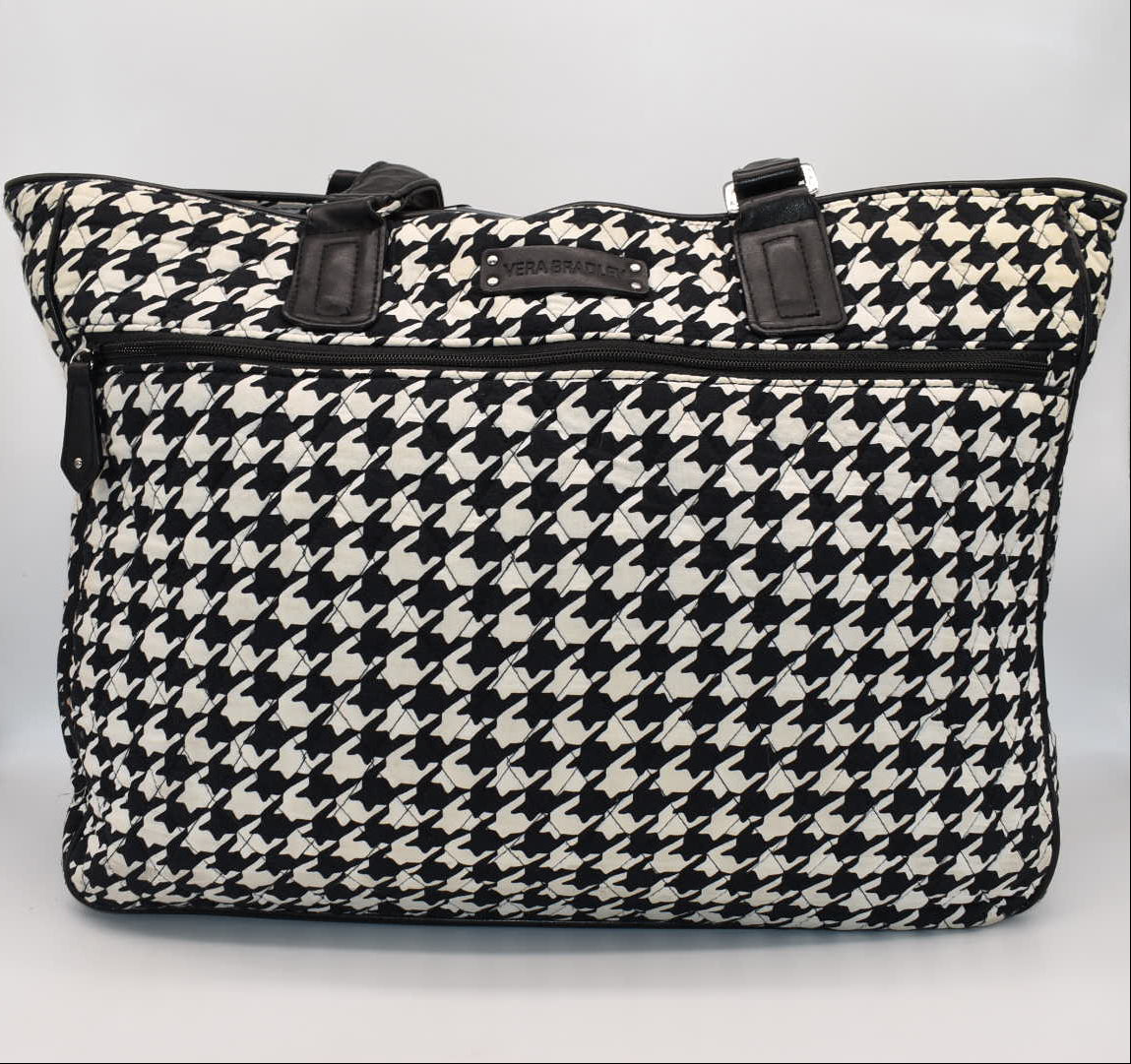 Vera Bradley Trimmed Laptop Tote Bag in "Houndstooth" Pattern