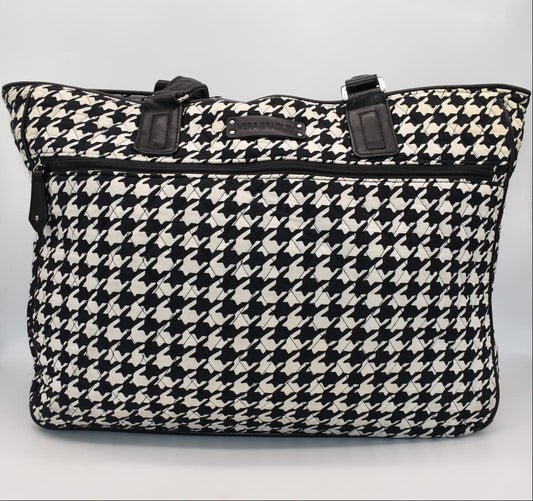 Vera Bradley Trimmed Laptop Tote Bag in "Houndstooth" Pattern