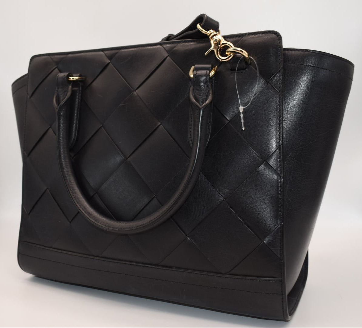 Brahmin Aubree Satchel Bag in Black Vik