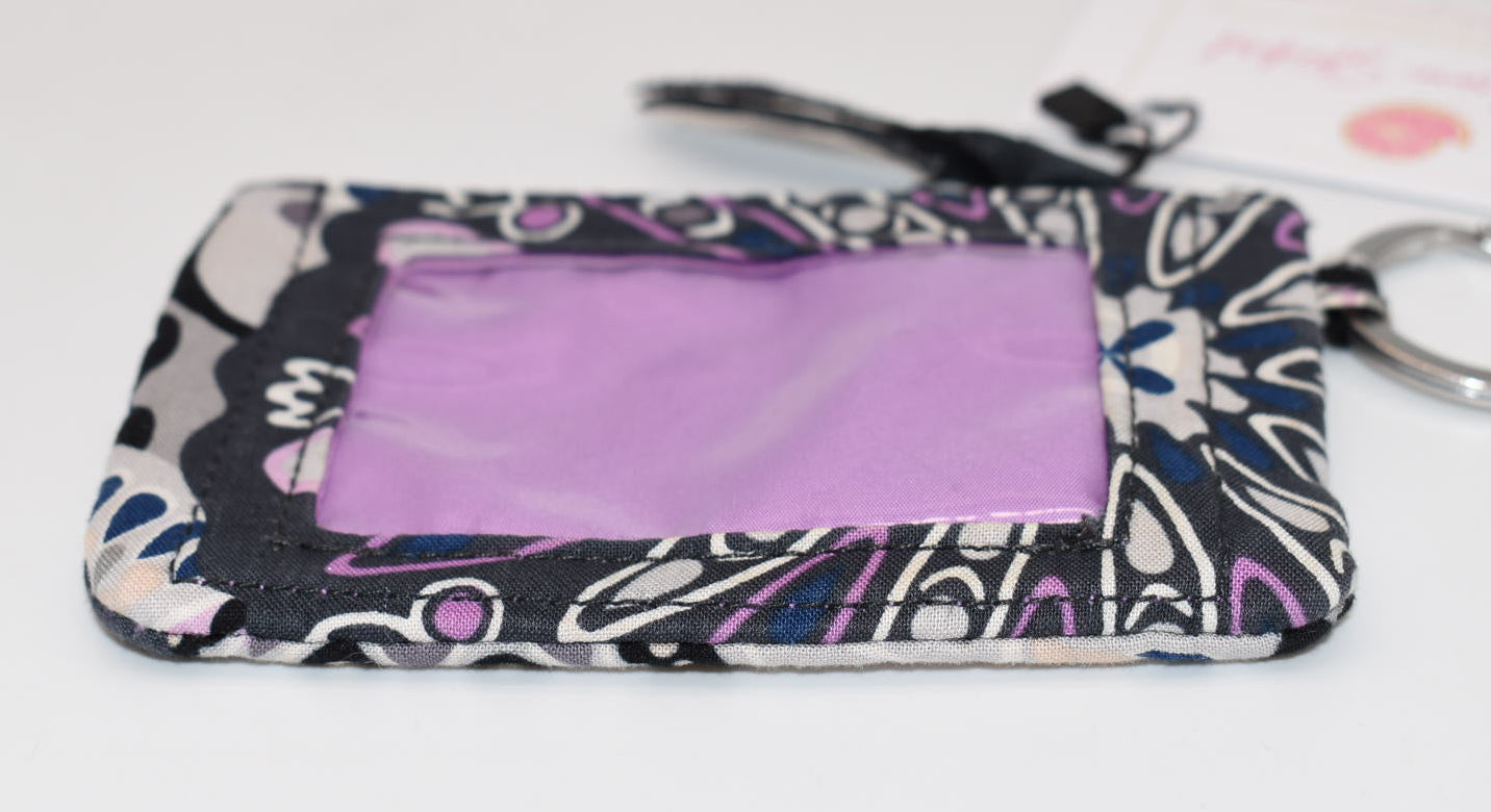 Vera Bradley Zip ID Case in "Mimosa Medallion" Pattern