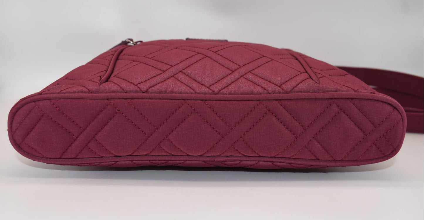 Vera Bradley Hipster Crossbody Bag in "Burgundy Wine"