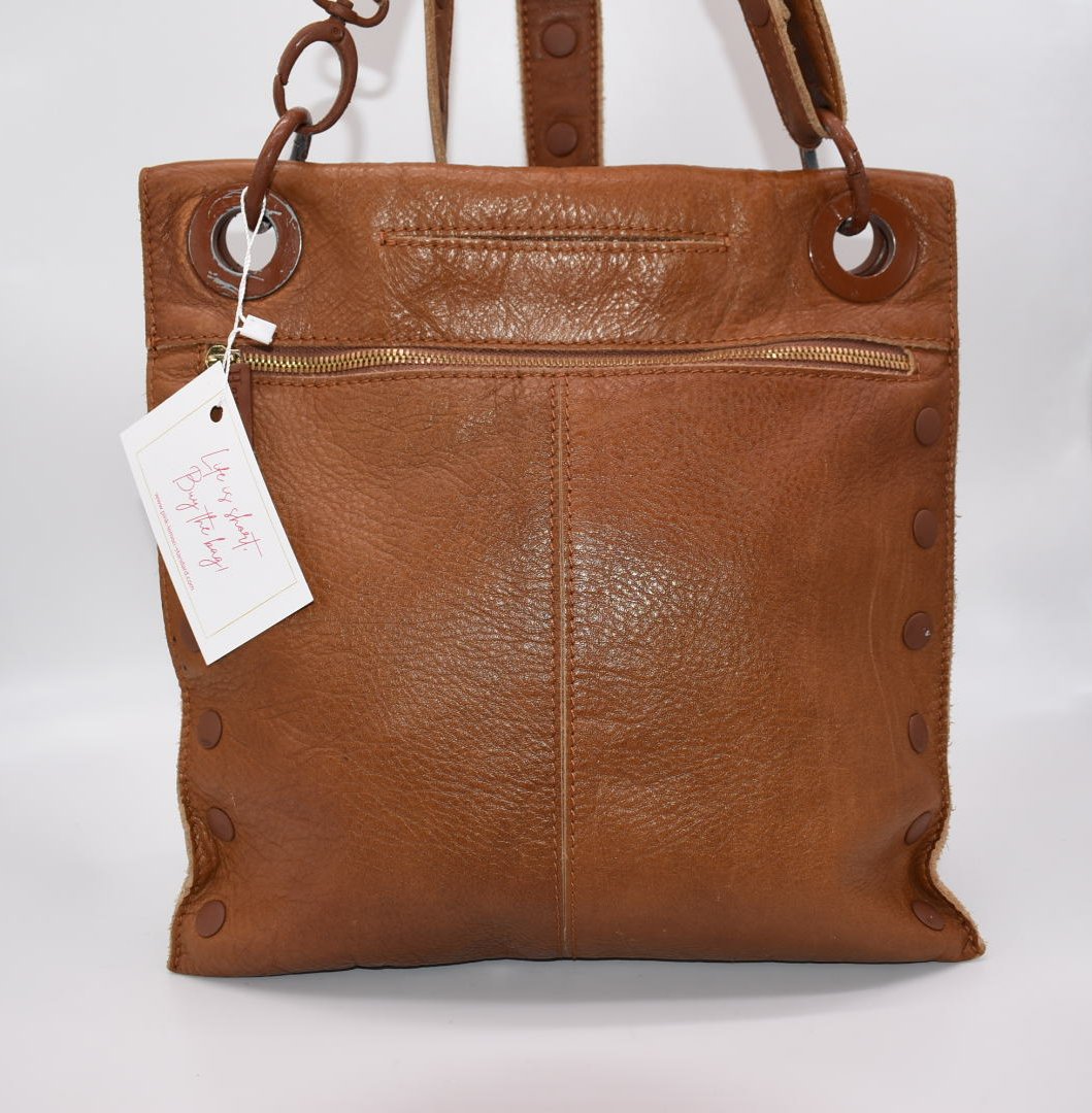 Hammit Leather Reversible Dune Crossbody Bag