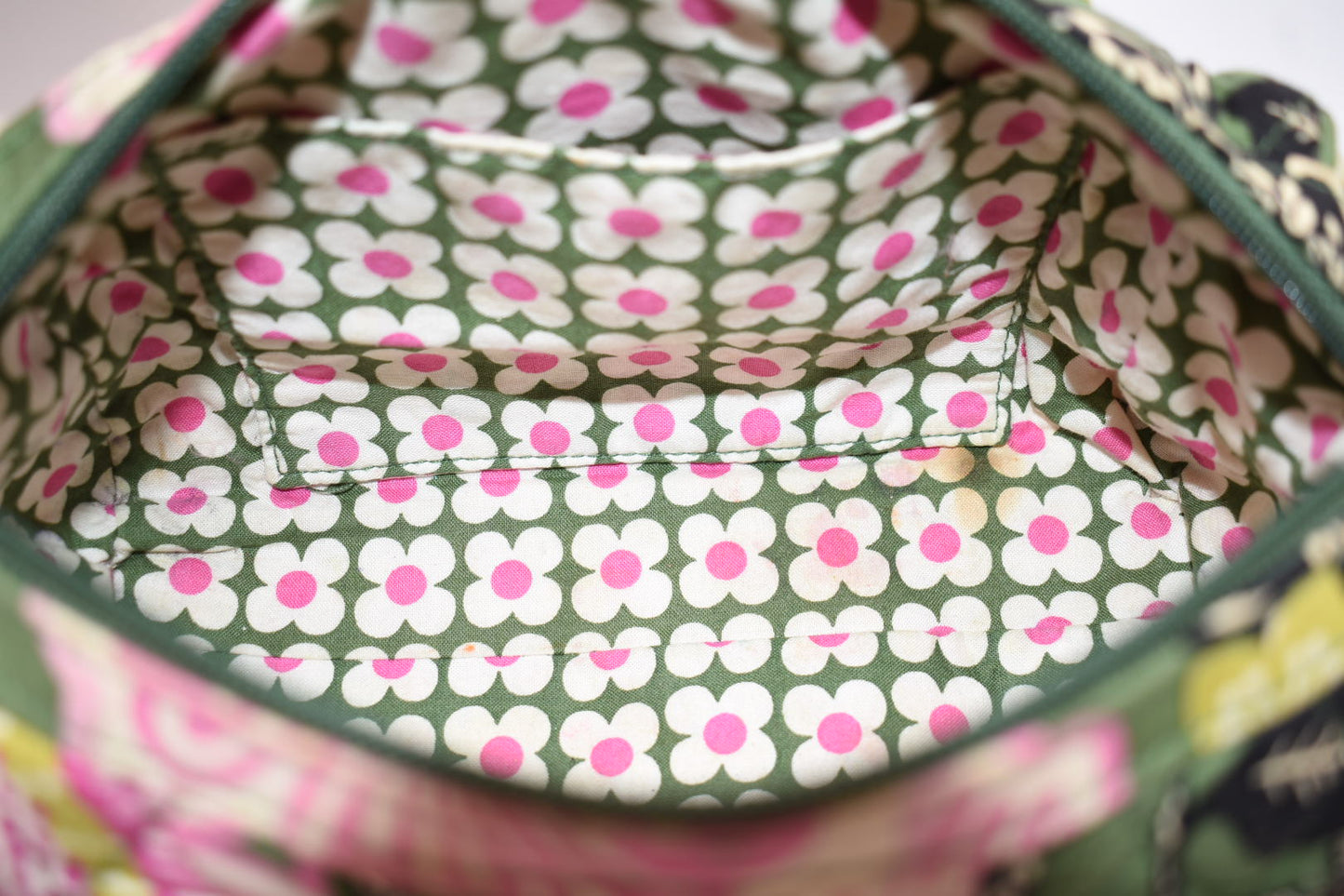 Vera Bradley Convertible Mini Satchel Bag in "Olivia Pink" Pattern