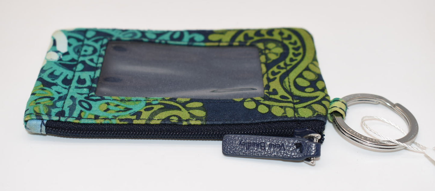 Vera Bradley Zip ID Case in "Caribbean Sea" Pattern