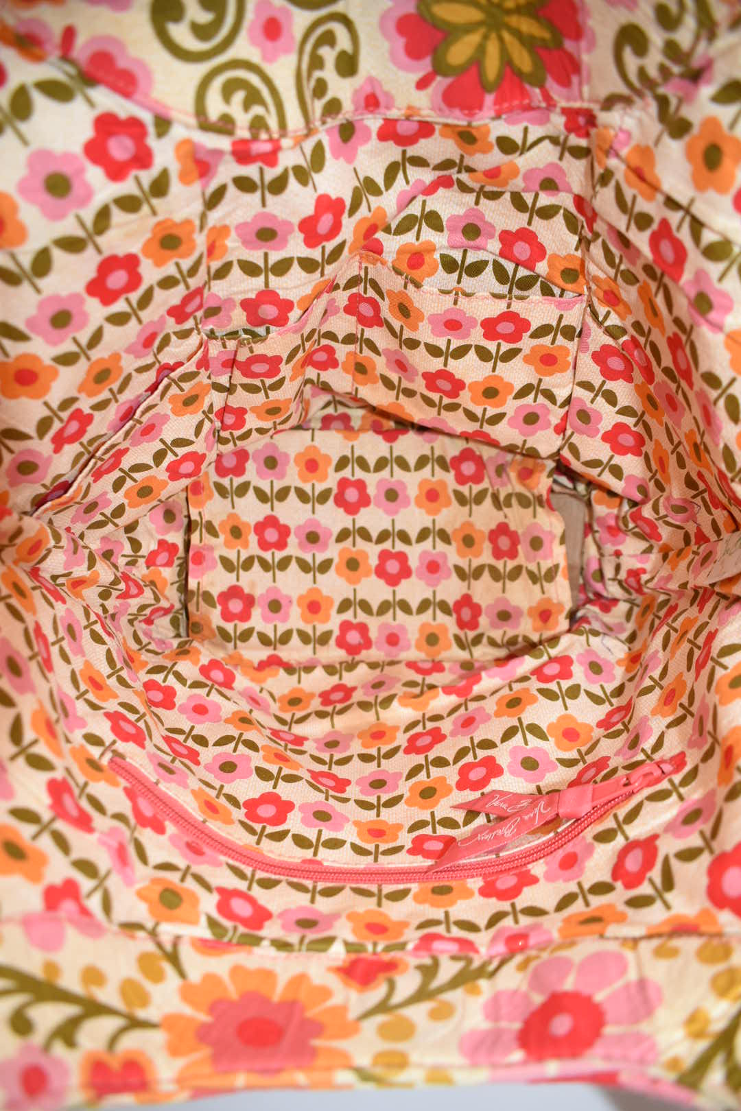 Vera Bradley Side by Side Tote Bag in "Folkloric" Pattern