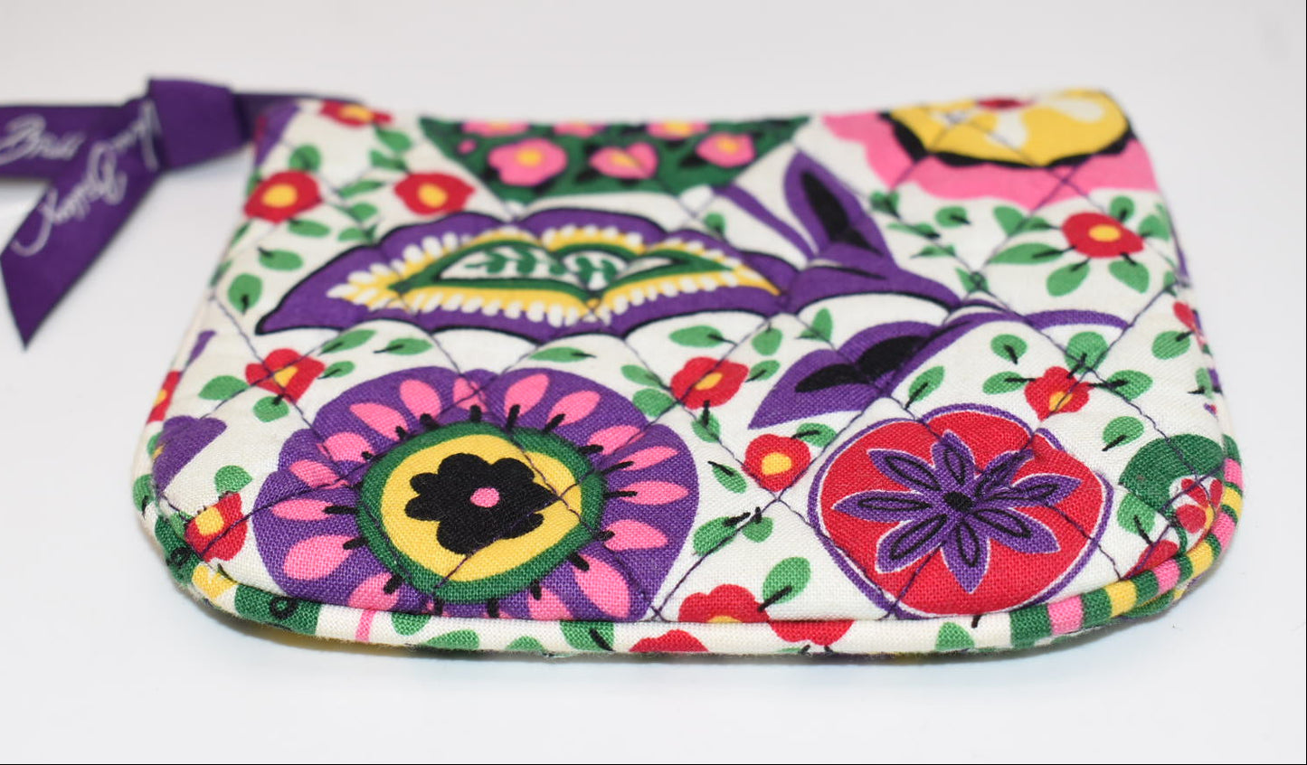 Vera Bradley Zip Coin Purse in "Viva La Vera" Pattern