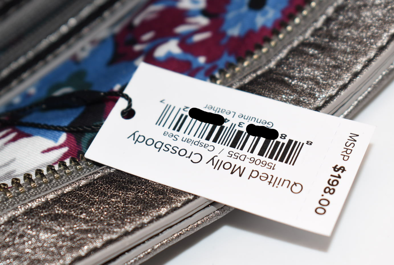 Vera Bradley Quilted Leather Molly Crossbody Bag in "Caspian Sea"