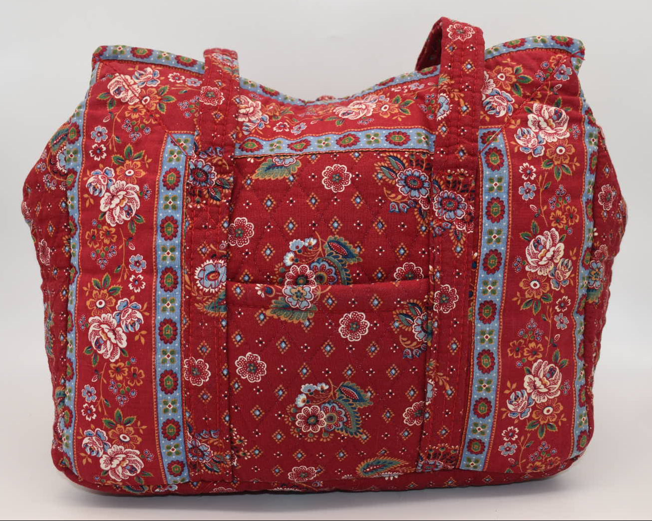 Vera Bradley Hoosier Shoulder Bag in "Provincial Red - 1986" Pattern