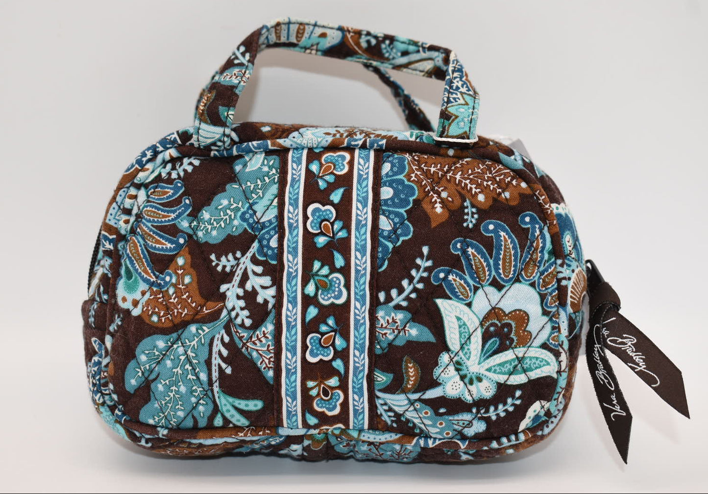 Vera Bradley Small Toiletry/Travel Tote Bag in "Java Blue" Pattern