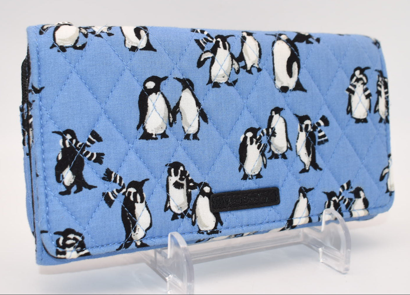 Vera Bradley Wallet Crossbody Bag in "Playful Penguins - Blue" Pattern