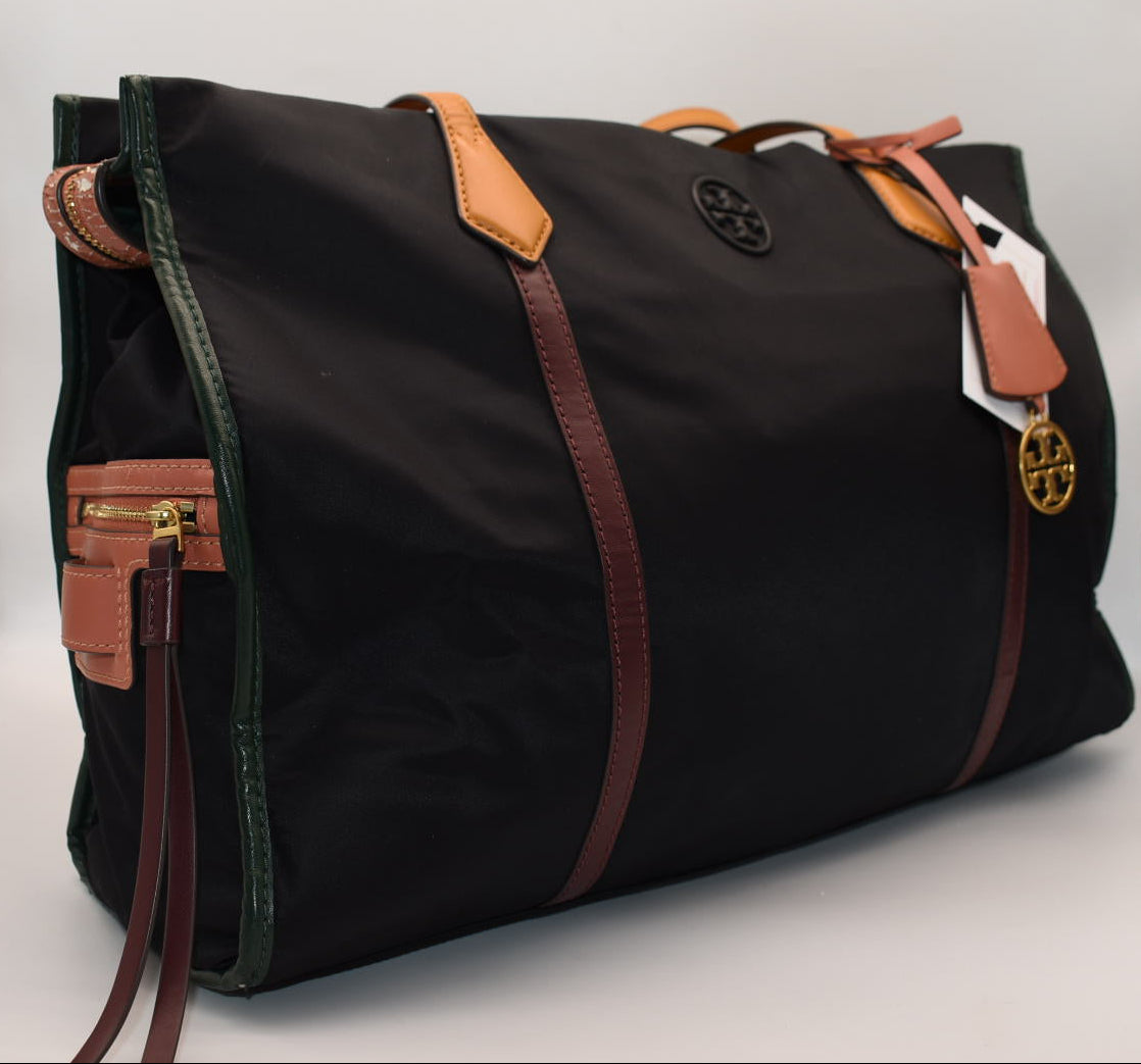 Tory Burch Perry Nylon Tote Bag in Black