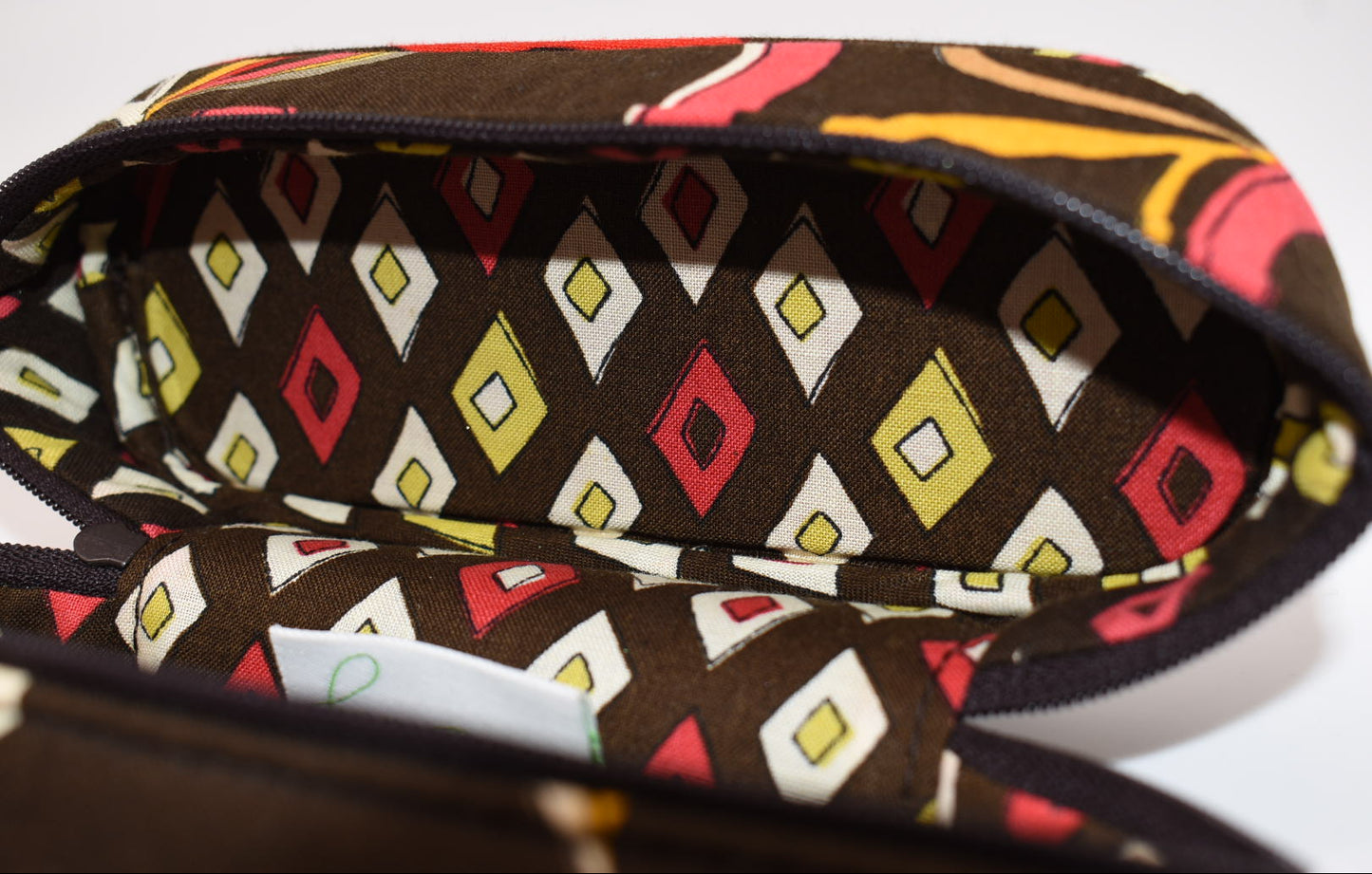 Vera Bradley Cosmetic Brush & Pencil Case in "Puccini" Pattern