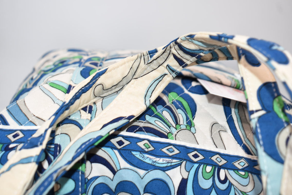 Vera Bradley Villager Tote Bag in "Mediterranean White" Pattern