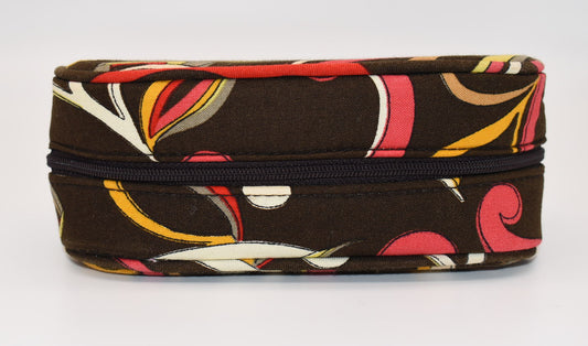 Vera Bradley Cosmetic Brush & Pencil Case in "Puccini" Pattern