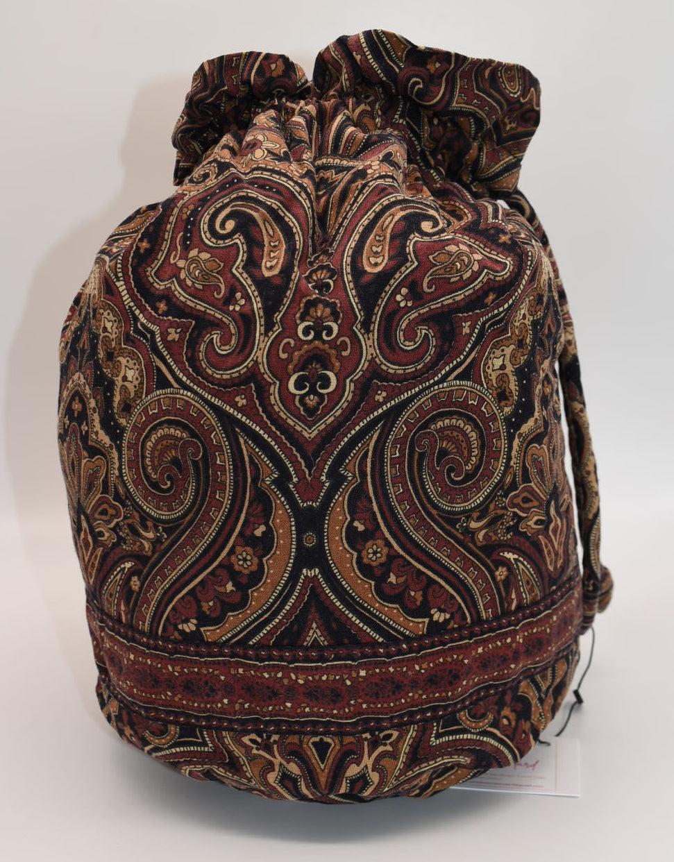 Vintage Vera Bradley Ditty Travel Bag in "Mocha" Pattern