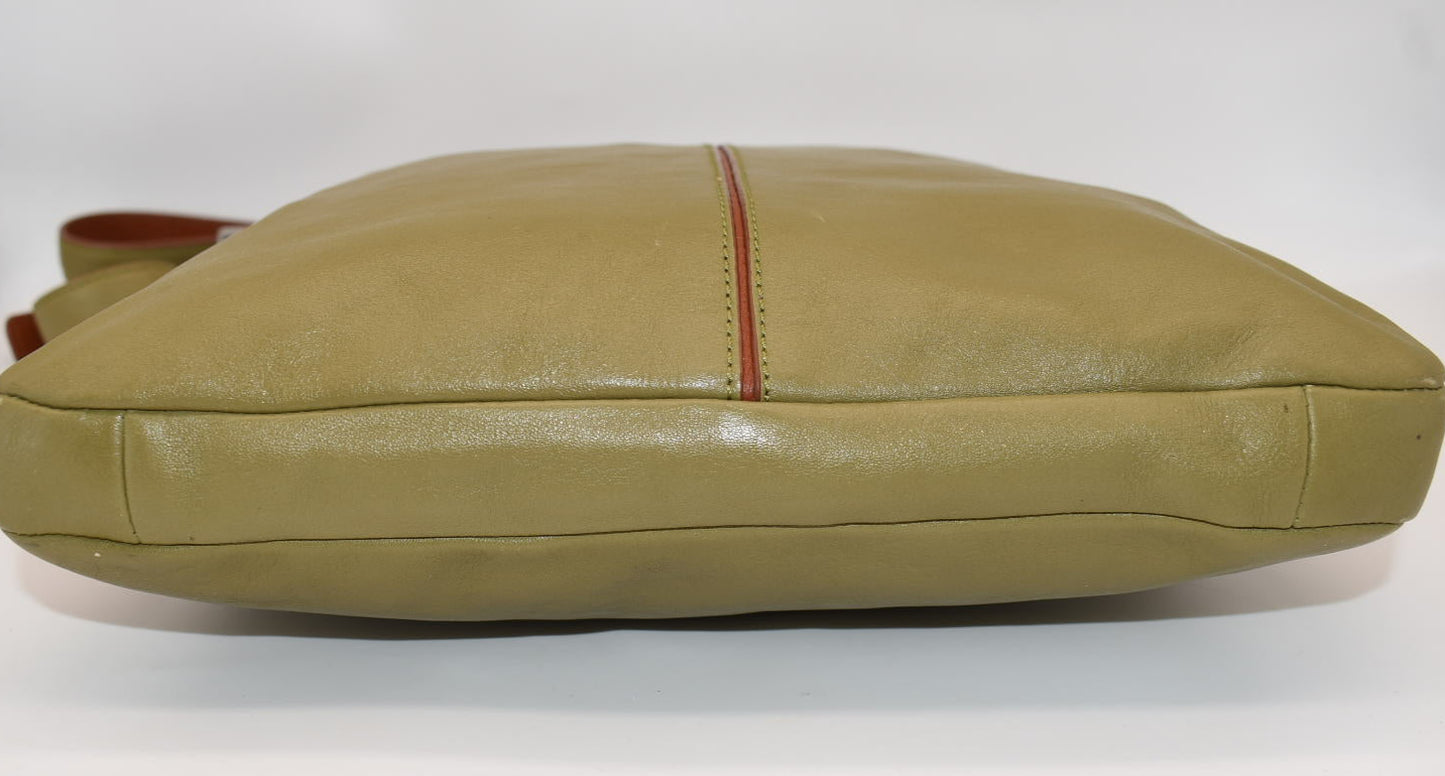 Vera Bradley Gallatin Leather Crossbody Bag in "Bittersweet Chocolate"