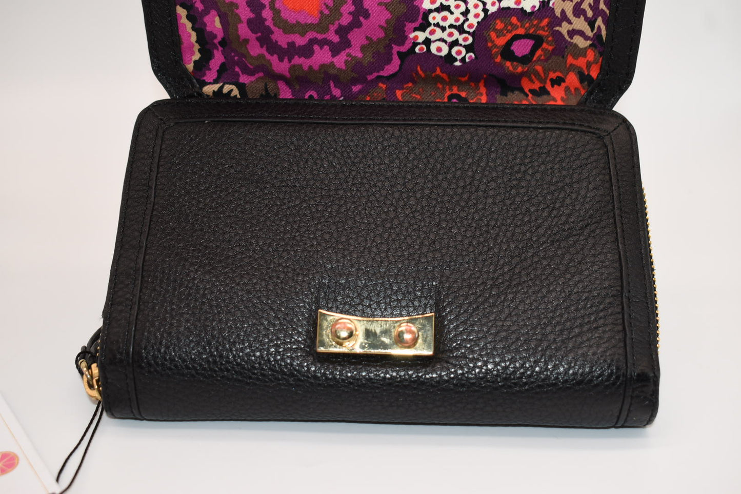 Vera Bradley Quilted Leather Ultimate Wristlet Wallet in Black