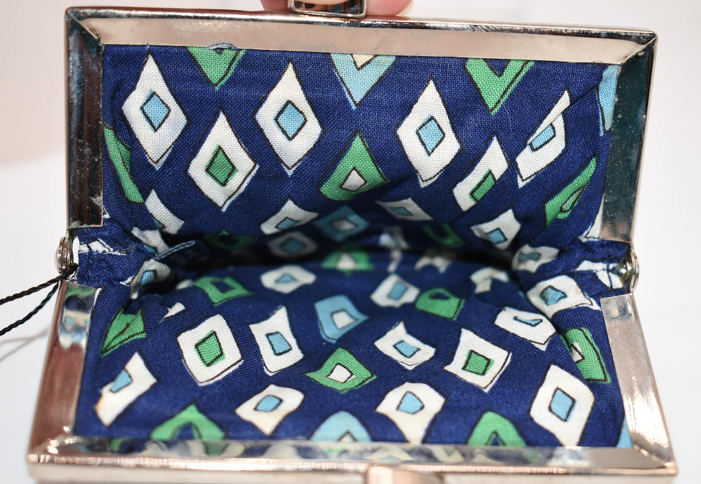 Vera Bradley Kisslock Coin Purse in "Mediterranean Blue" Pattern
