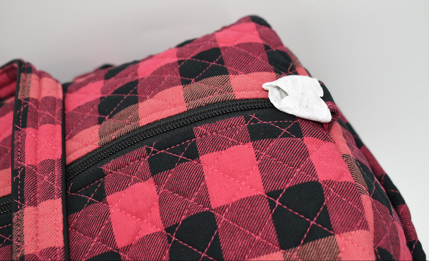 Vera Bradley Large Traveler Duffel Bag in "Garnet Buffalo Check" Pattern