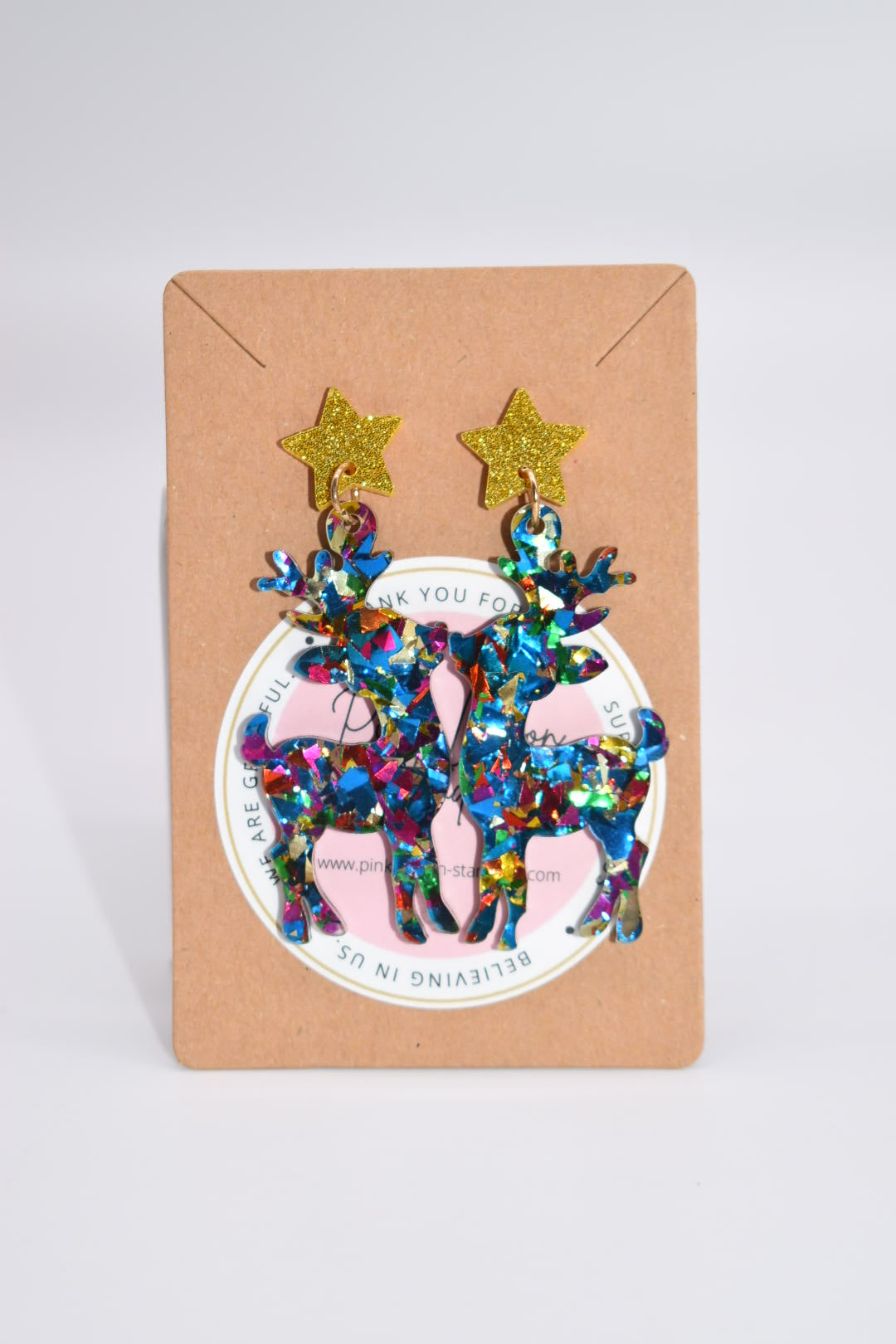 Seasonal Earrings: Sparkle Time Reindeer Stud Earrings