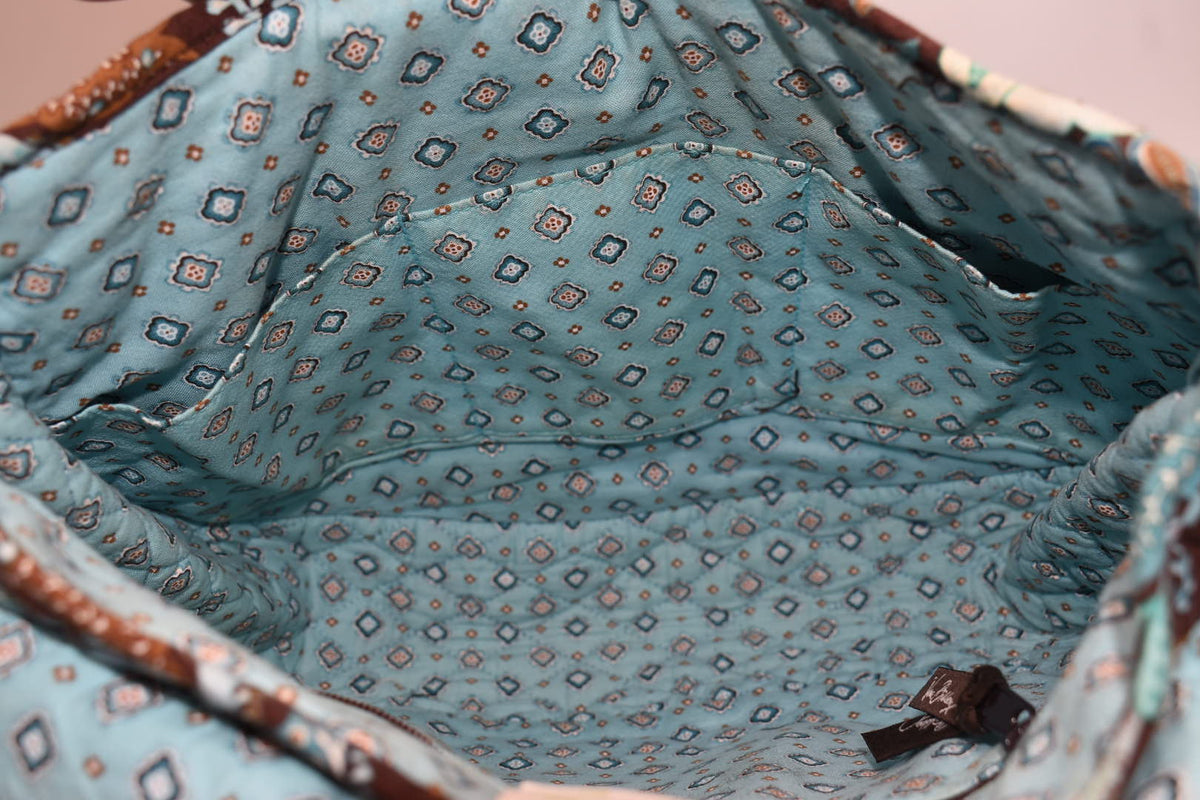 Vera Bradley Saddle Up Convertible Crossbody Bag in "Java Blue" Pattern