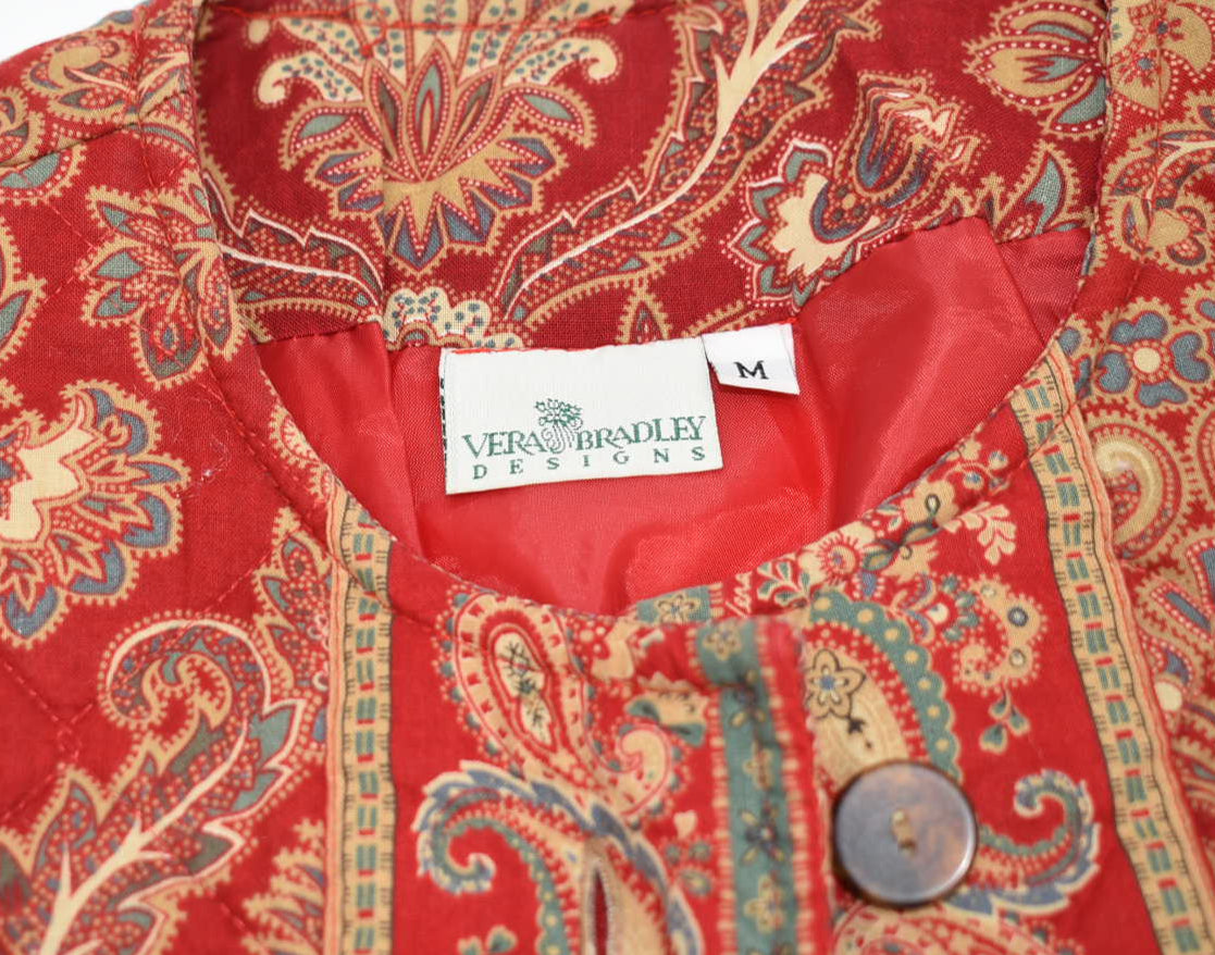 Vintage Vera Bradley Quilted Medium Jacket in "Windsor -1995" Pattern