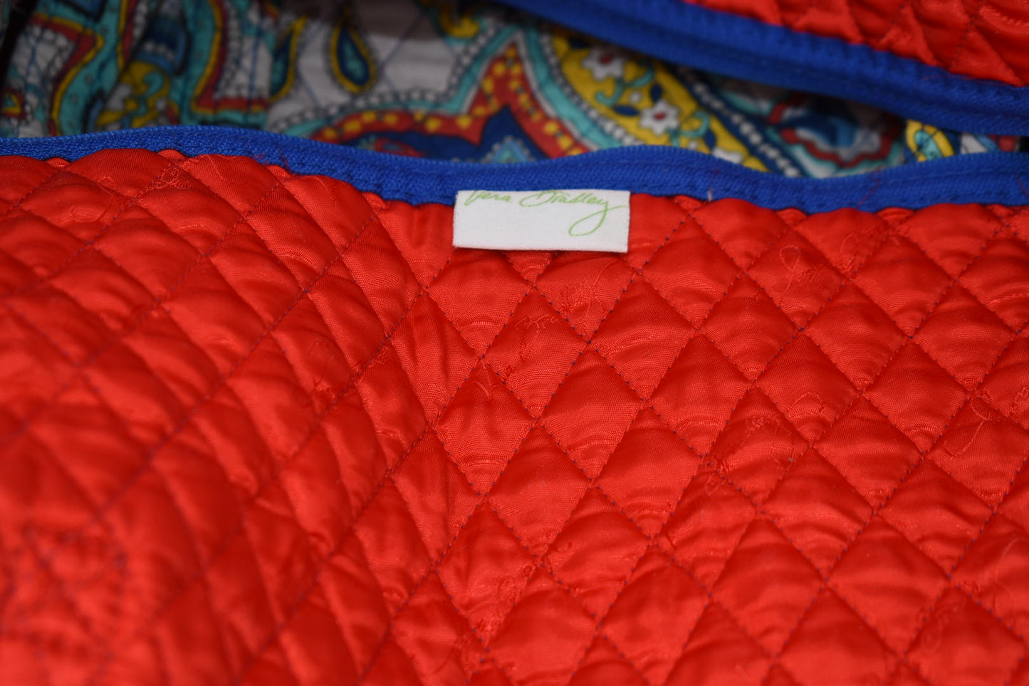 Vera Bradley Large Duffel Bag in "Marina Paisley" Pattern