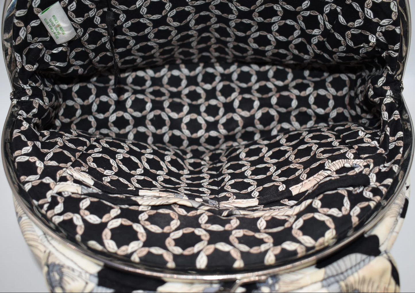 Vera Bradley Eloise Framed Satchel Bag in "Camellia" Pattern