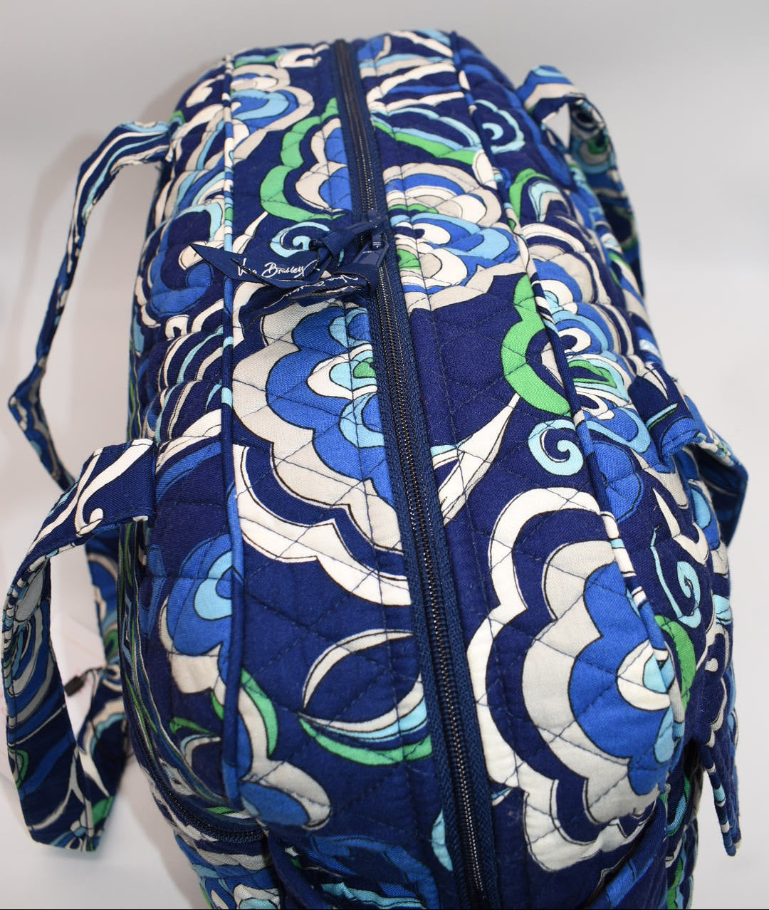 Vera Bradley Travel Diaper Baby Bag in "Mediterranean Blue" Pattern