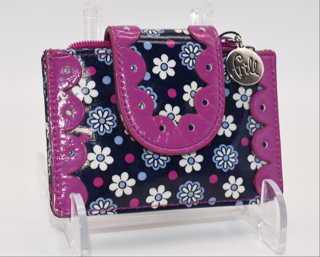 Vera Bradley Compact Frill Wallet in "Boysenberry" Pattern