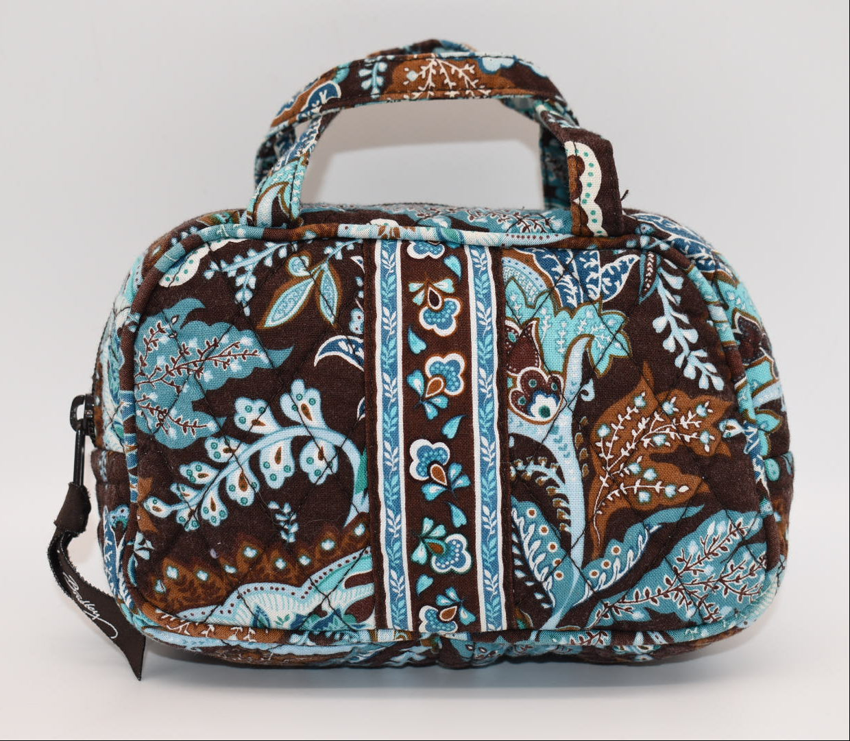 Vera Bradley Small Toiletry/Travel Tote Bag in "Java Blue" Pattern