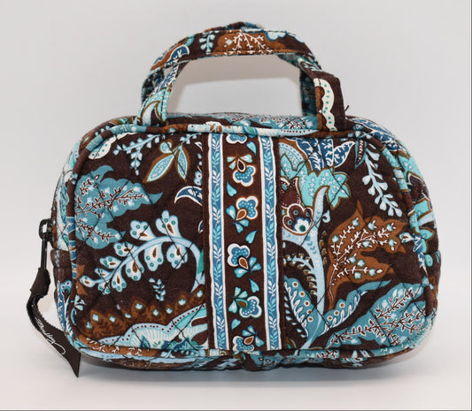 Vera Bradley Small Toiletry/Travel Tote Bag in "Java Blue" Pattern