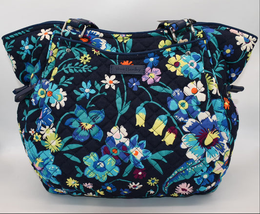 Vera Bradley Glenna Satchel Bag in "Moonlight Garden" Pattern