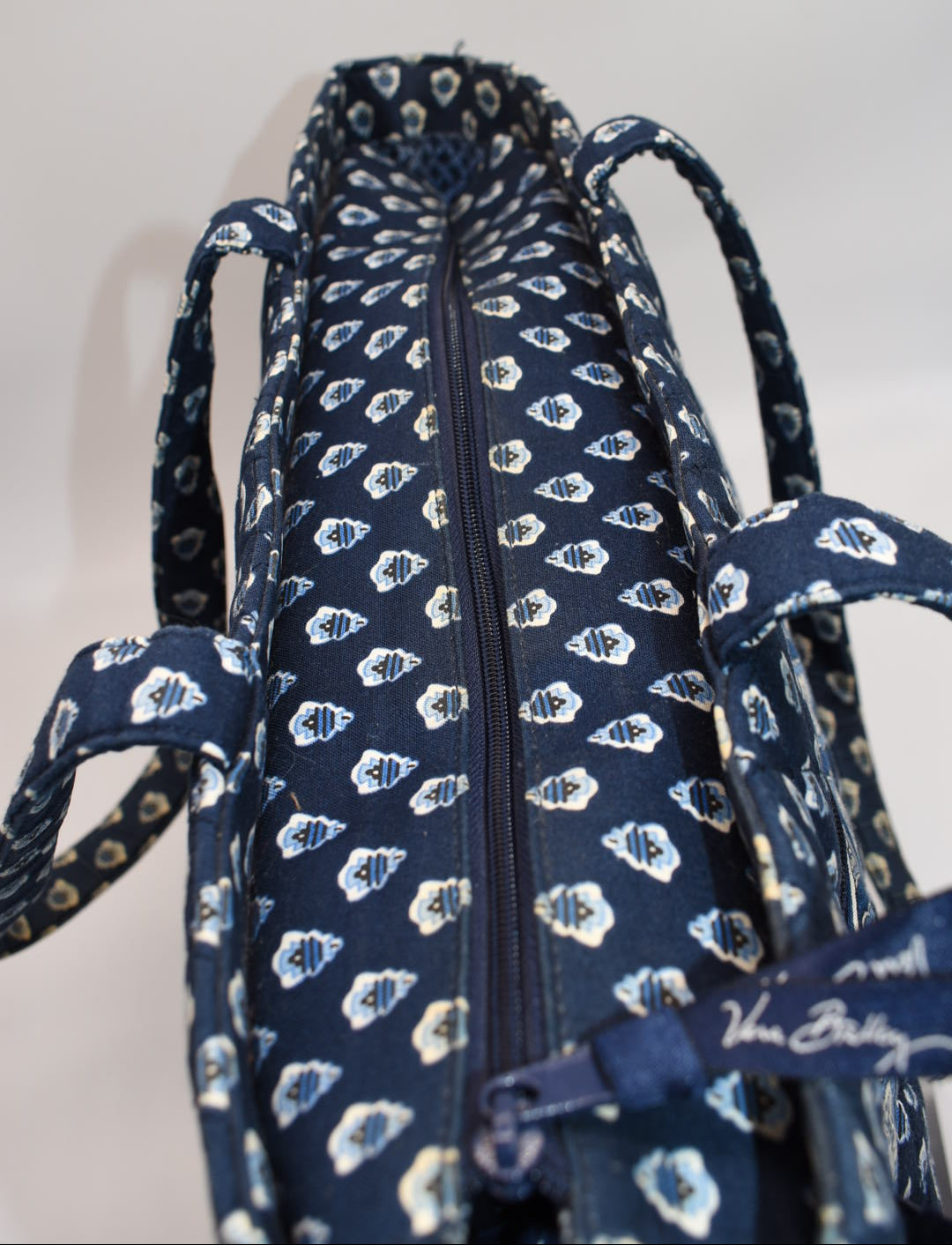 Vera Bradley Laptop /Work Tote Bag in "Nantucket Navy" Pattern