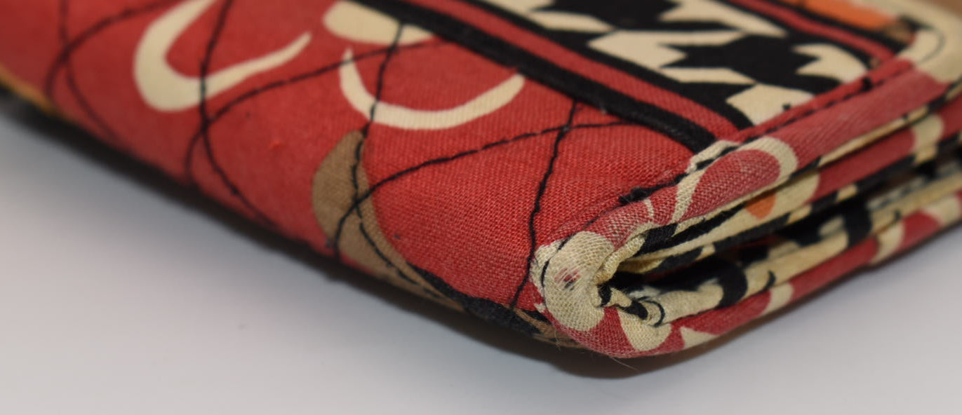 Vera Bradley Trifold Euro Wallet in "Bittersweet" Pattern