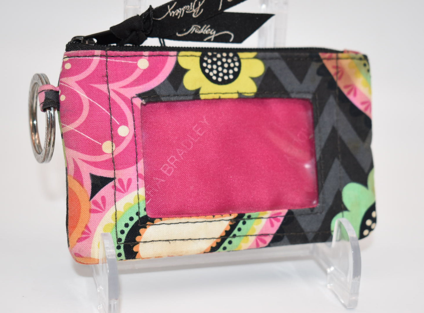 Vera Bradley Zip ID Case in "Ziggy Zinnia" Pattern