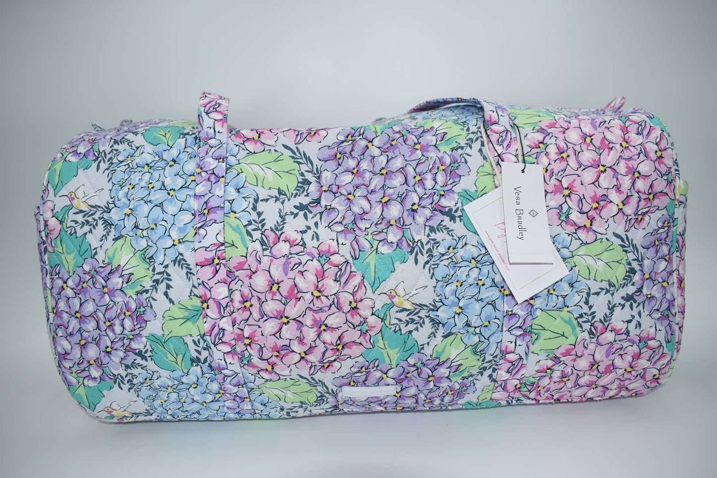 Vera Bradley Large Duffel Bag in Happy Hydrangeas