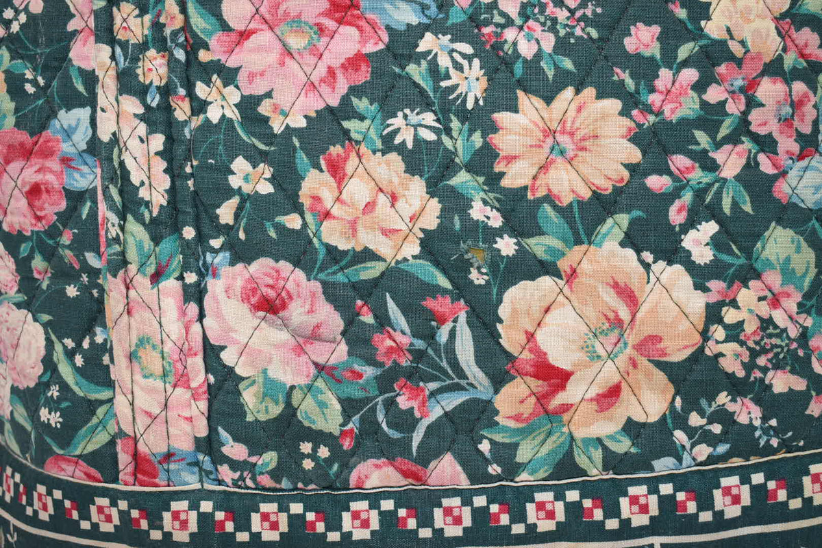 Vintage Vera Bradley Large Vera Tote Bag in "Springtime" Pattern