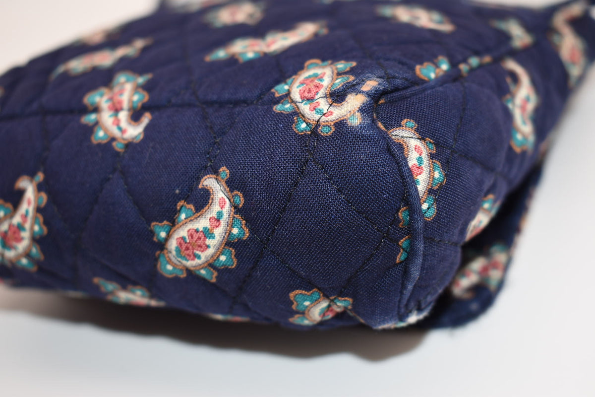 Vintage Vera Bradley Small Crossbody Bag in "Navy -1991" Pattern