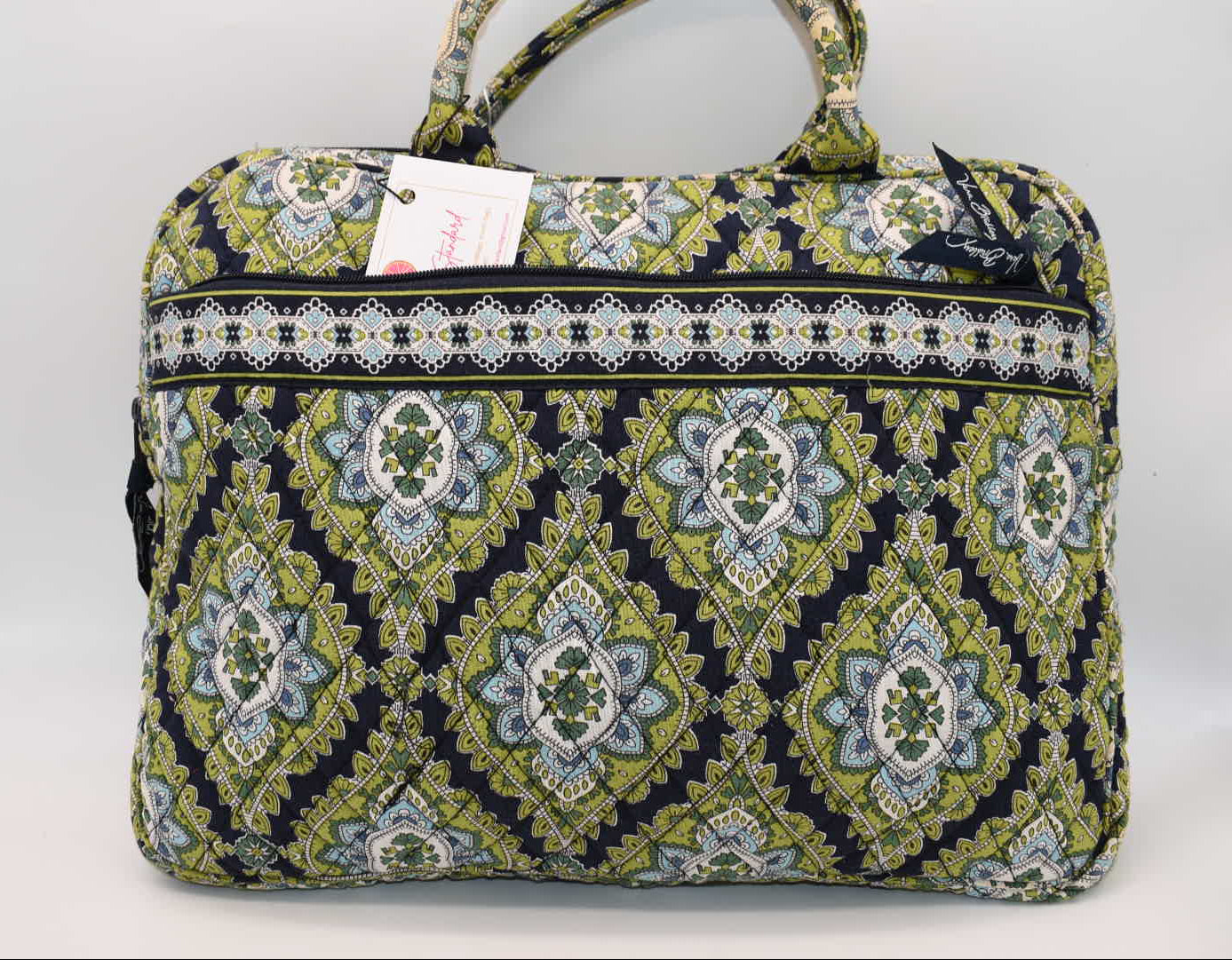 Vera Bradley Laptop Sleeve Tote Bag in "Cambridge" Pattern